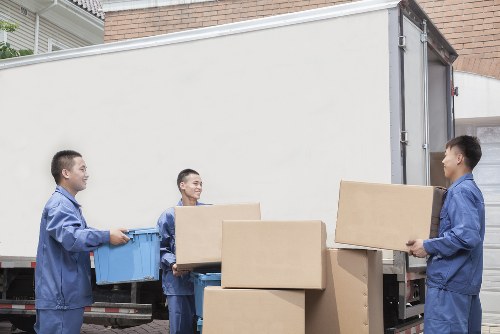 Removal team working on a residential move in Sutton