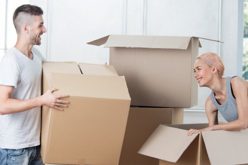 Removal van loaded for a residential move in Sutton area