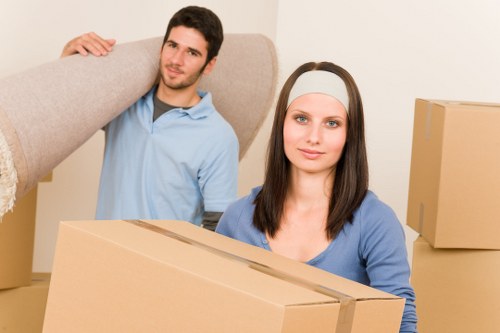 Flat removals in Sutton with stair access and narrow communal areas