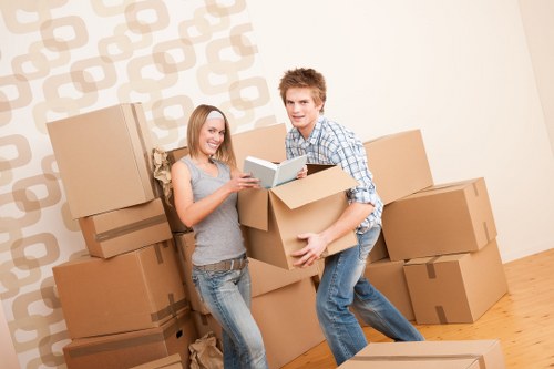 Boxes and furniture for an end-of-term student removals service in Sutton
