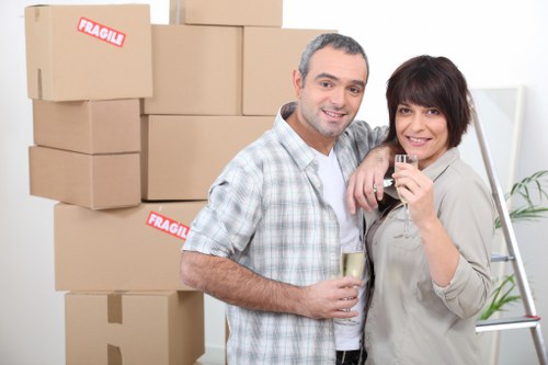 Local moving team planning a Sutton house move